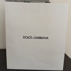 Dolce & Gabbana Black and White Paper Tote